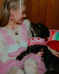 Load image into Gallery viewer, Frilly Heart Pet Portrait Earrings (Two Pets)