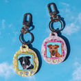 Load image into Gallery viewer, LADY & LORD X BHABSY Y2K POCKET PET PORTRAIT KEYCHAINS