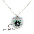 Load image into Gallery viewer, Antique Heart Pet Portrait Necklace(One Pet)