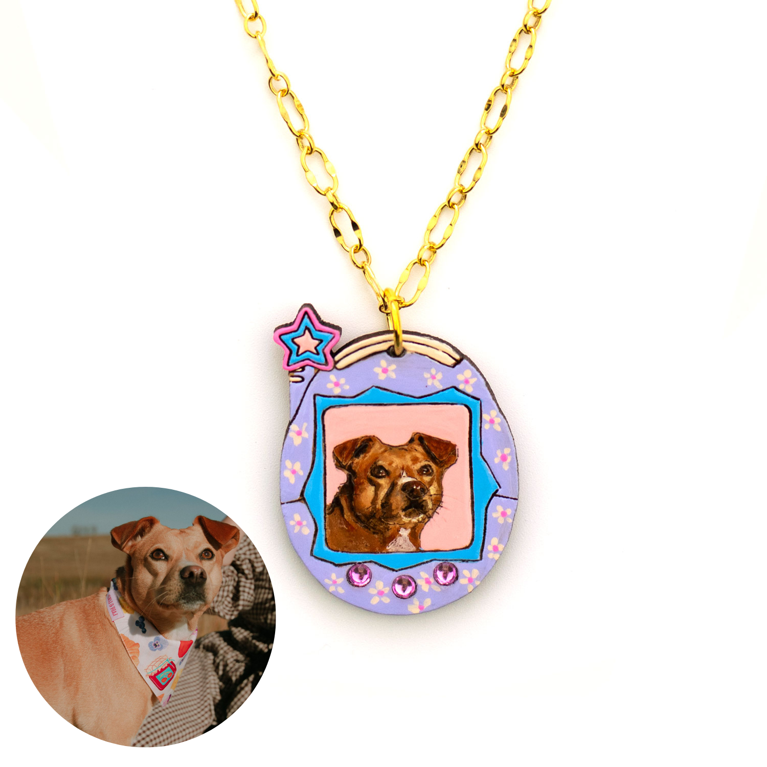 LADY & LORD X BHABSY Y2K POCKET PET PORTRAIT NECKLACE