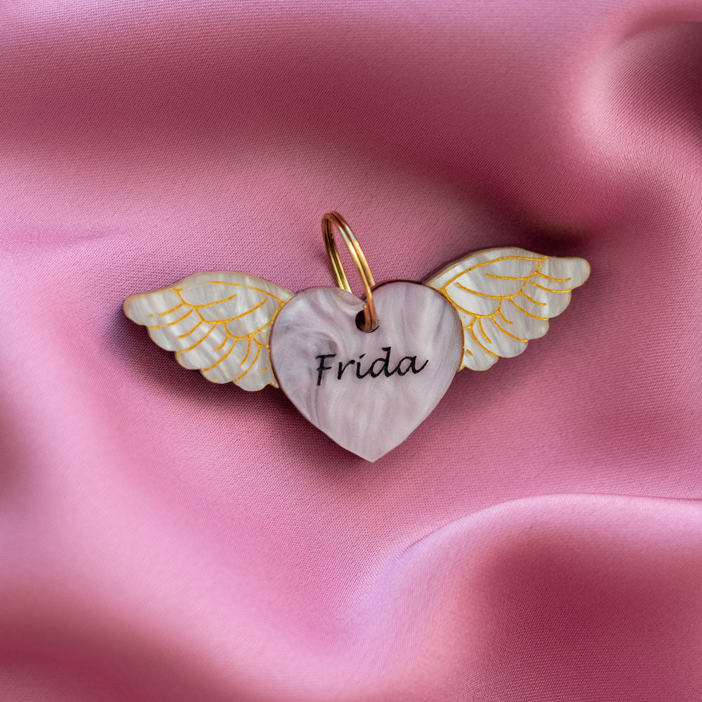 Heart Angel Wing Tag