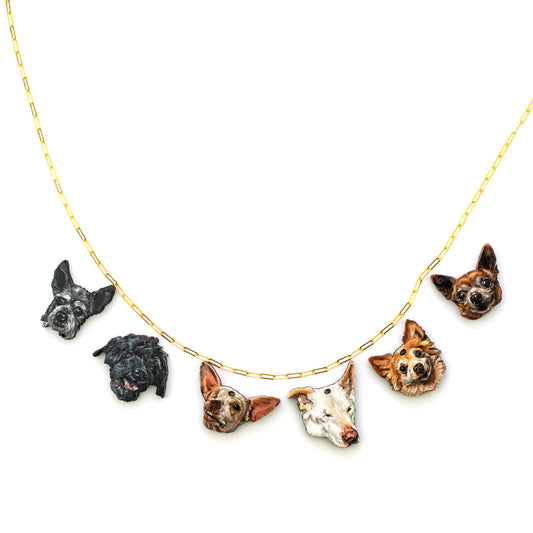 Pet Face Charm Necklace