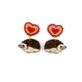 Load image into Gallery viewer, Hedgehog Earrings
