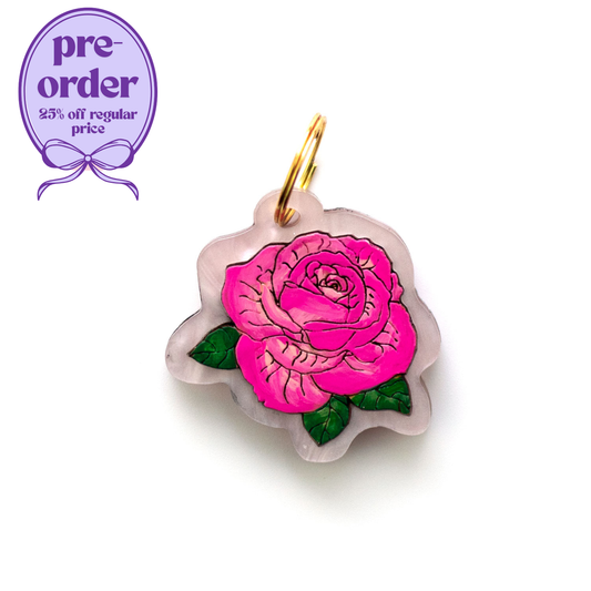Rose Pet Tag