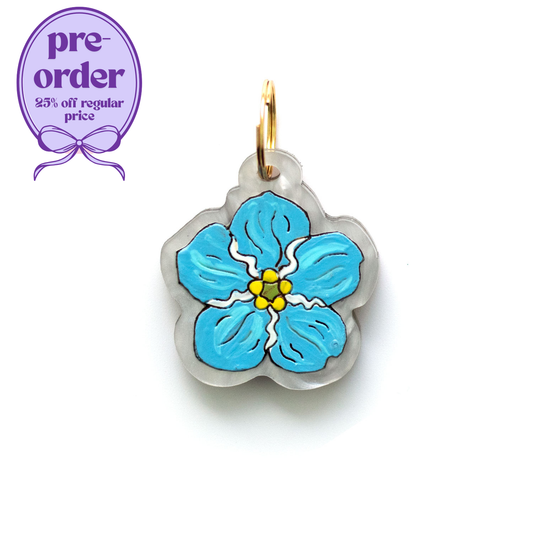 Forget-me-not Pet Tag